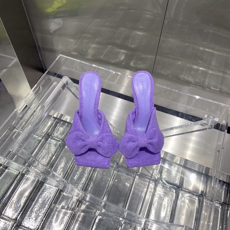 Bottega Veneta Towel Bow Leather Sandals