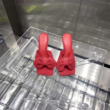 Bottega Veneta Towel Bow Leather Sandals