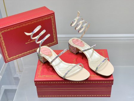 Christian Louboutine RC Snake Crystal High Heel Sandals