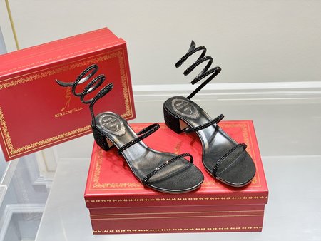 Christian Louboutine RC Snake Crystal High Heel Sandals