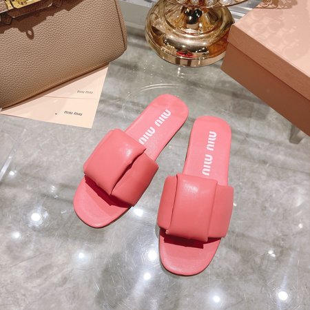 Miu Miu Soft sheepskin slippers