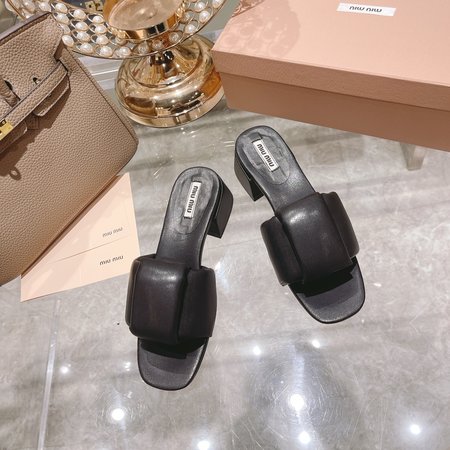 Miu Miu Soft sheepskin slippers