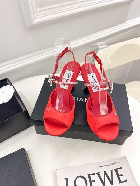 Chanel crystal sandals