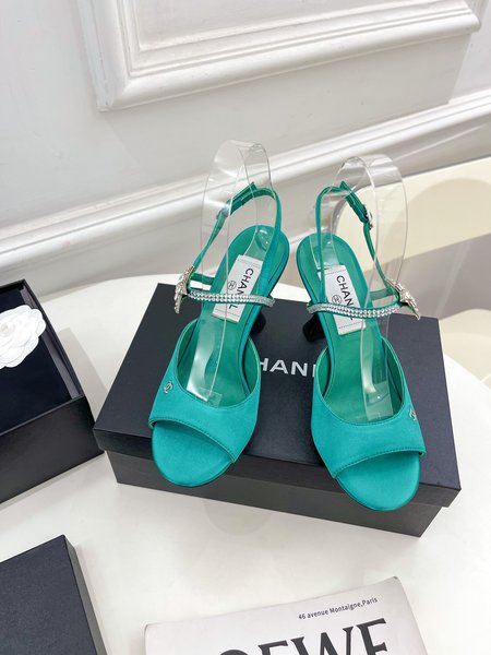 Chanel crystal sandals