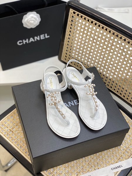 Chanel Classic strappy calfskin sandals