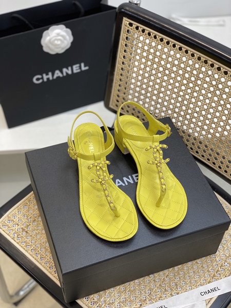 Chanel Classic strappy calfskin sandals