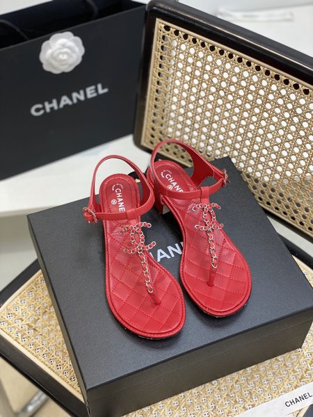 Chanel Classic strappy calfskin sandals