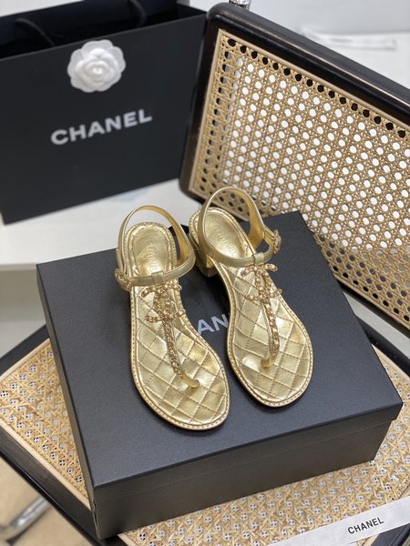 Chanel Classic strappy calfskin sandals