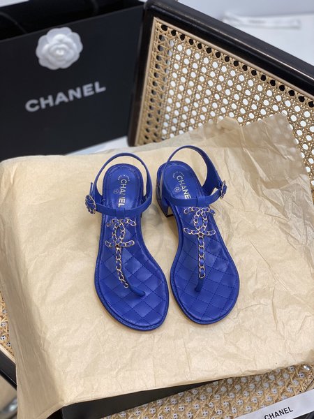 Chanel Classic strappy calfskin sandals