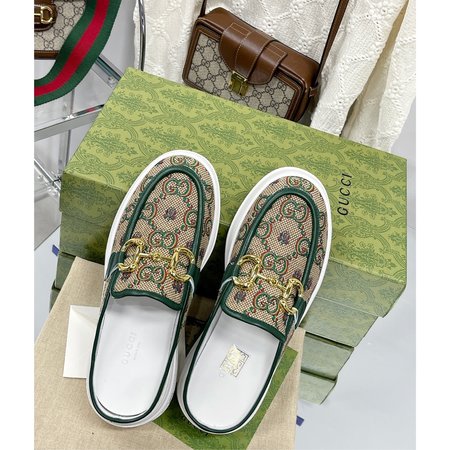 Gucci platform half slippers
