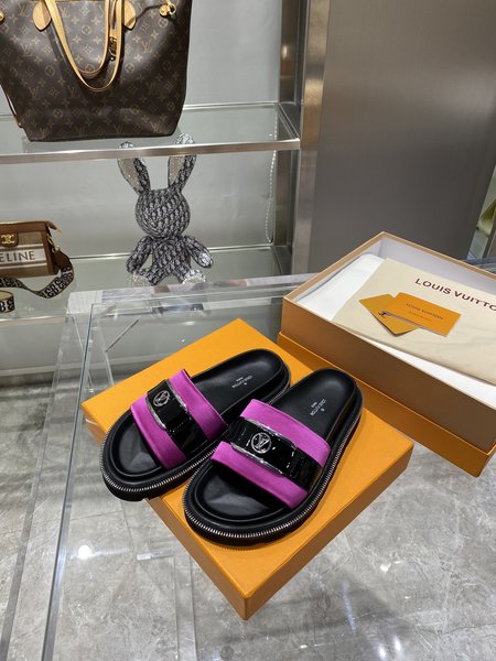 Louis Vuitton platform slippers