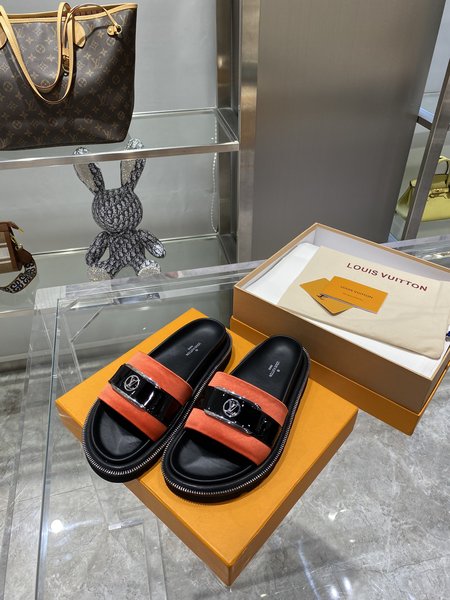 Louis Vuitton platform slippers