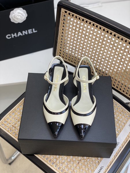 Chanel authentic grade mid heel sandals