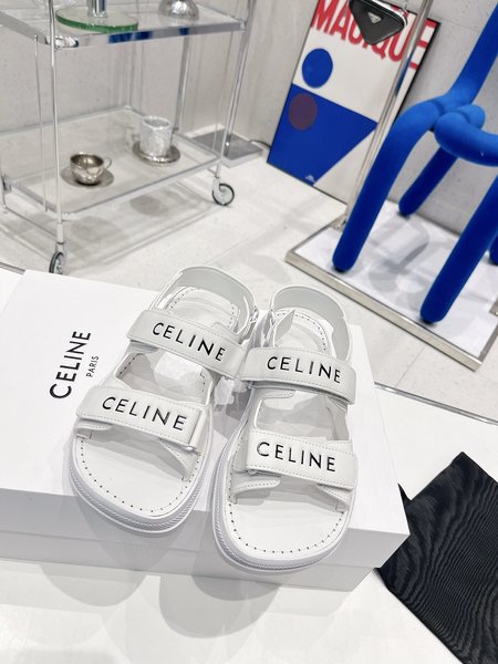 Celine LEO SCRATCH velcro sandals