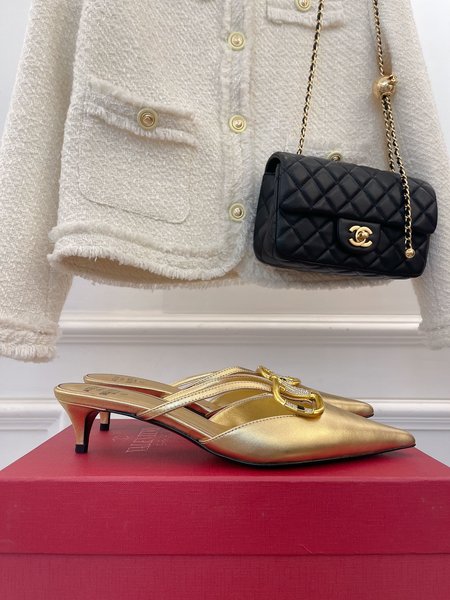 Valentino V Buckle Series Slippers