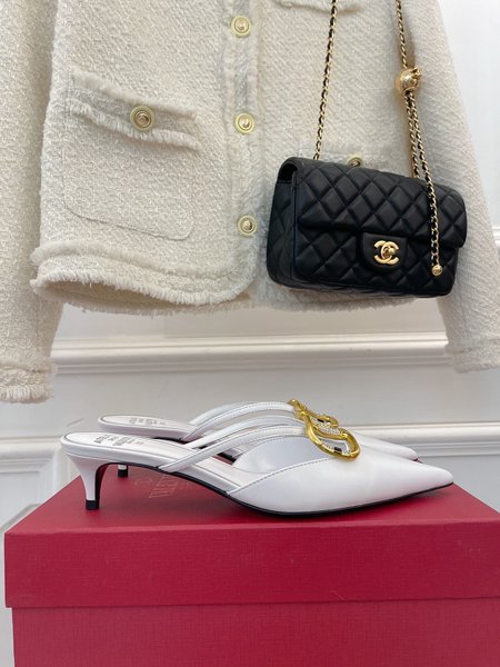 Valentino V Buckle Series Slippers