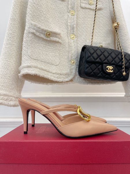 Valentino V Buckle Series Slippers