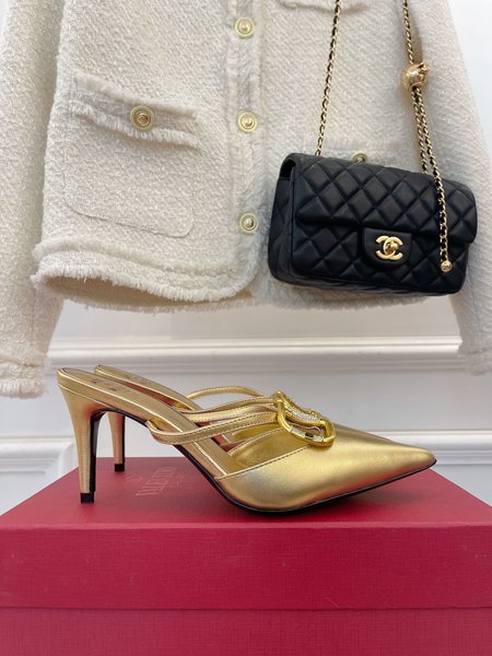 Valentino V Buckle Series Slippers