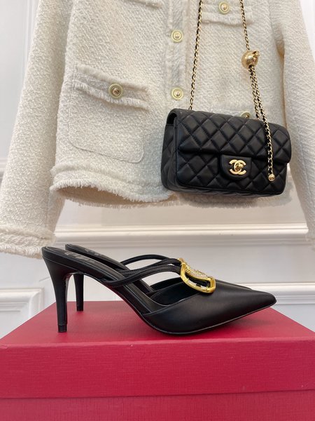 Valentino V Buckle Series Slippers