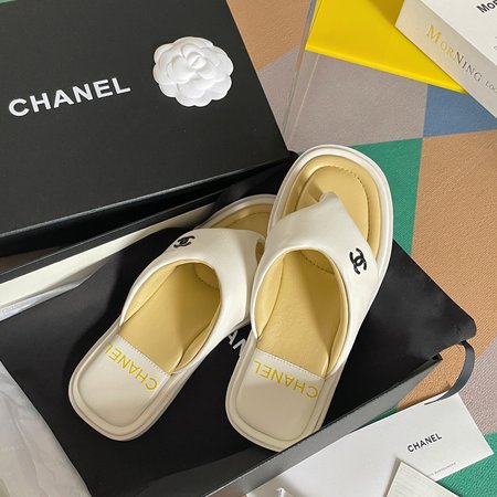 Chanel bread slippers