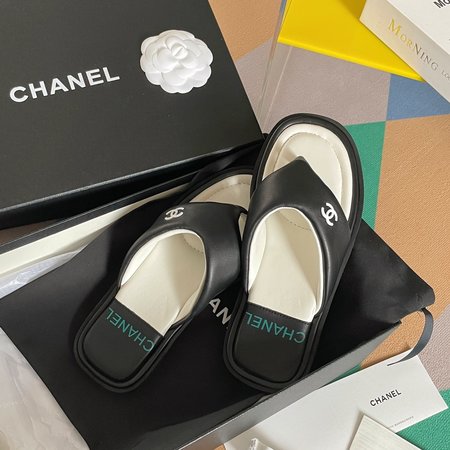 Chanel bread slippers