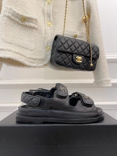 Chanel Velcro sandals