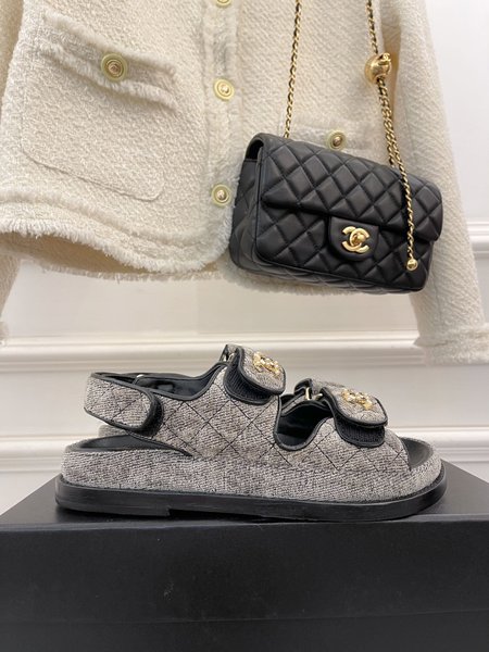 Chanel Classic Velcro Beach Sandals