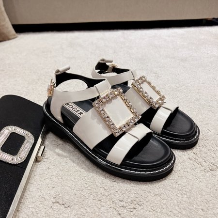 Roger Viver Roman Strap Platform Sandals Vintage