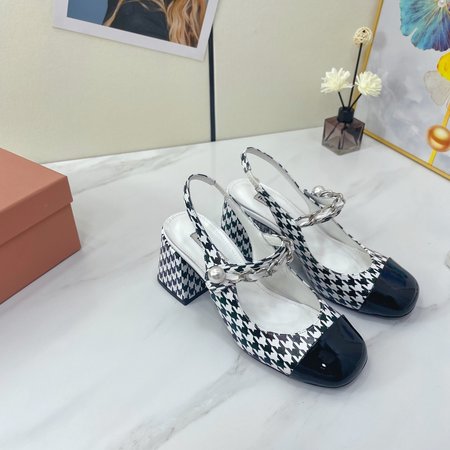 Miu Miu Two-Tone Panel Stretch Elephant Shoes