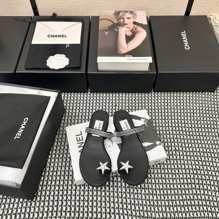 Chanel rhinestone sandals