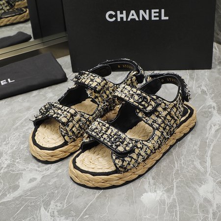 Chanel Rope Lace Beach Sandals