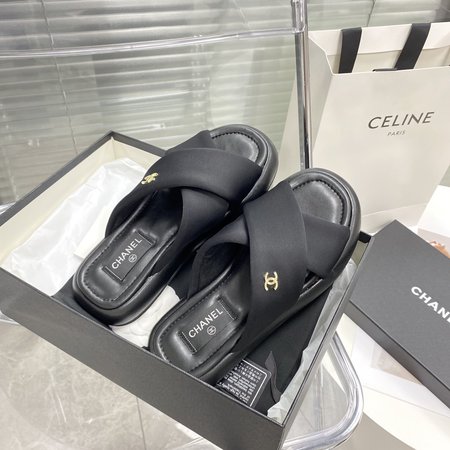 Chanel honey thick bottomed bread slippers