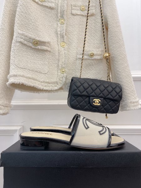Chanel Glamorous Mesh Slippers