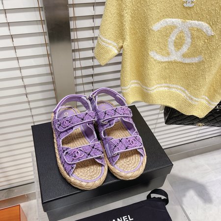Chanel Classic Beach Velcro Sandals