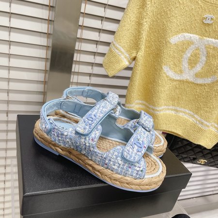 Chanel Classic Beach Velcro Sandals