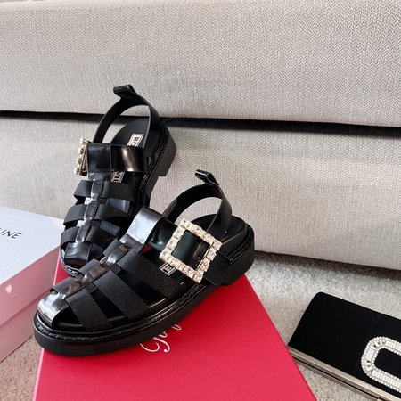 Roger Viver Vintage Braided Roman Shoes