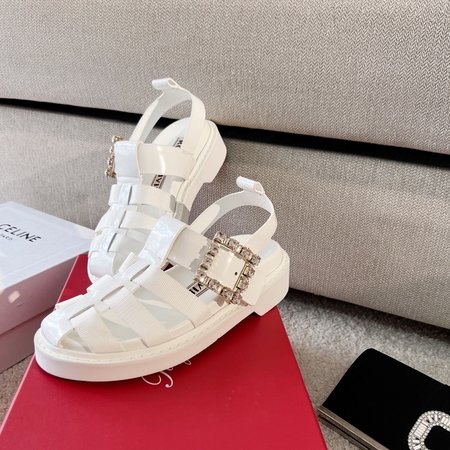 Roger Viver Vintage Braided Roman Shoes