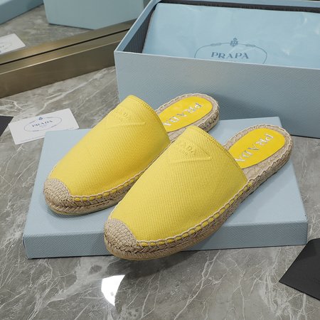 Prada Espadrilles Shoes Three-dimensional Logo