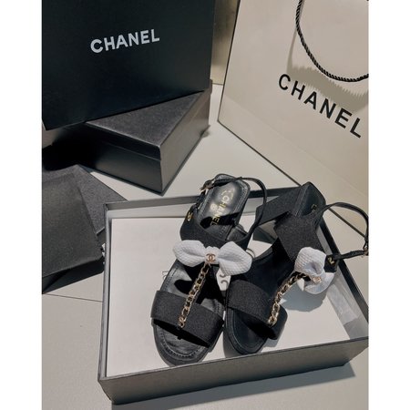Chanel Sandal bow color matching element