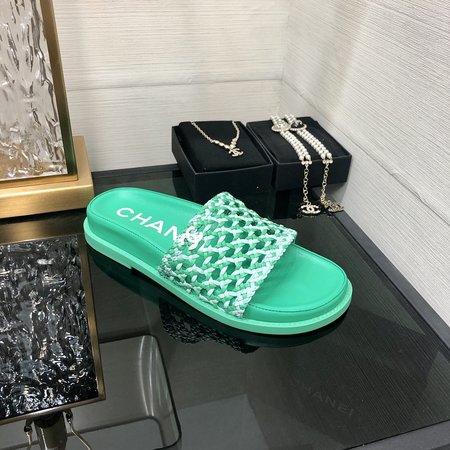 Chanel mesh slippers