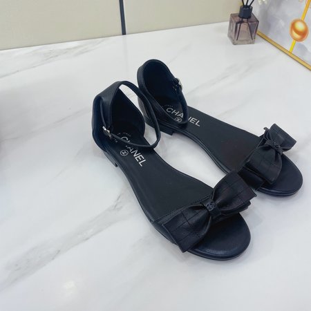 Chanel sandals lambskin