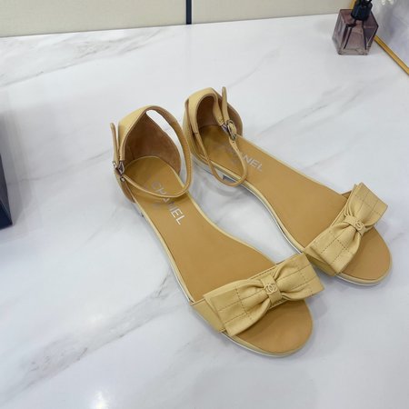 Chanel sandals lambskin