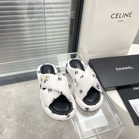 Chanel bread slippers