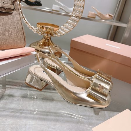Miu Miu square toe patent leather sandals