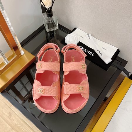 Chanel Velcro Beach Sandals