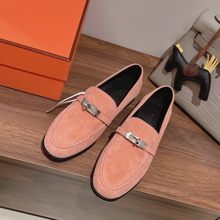 Hermes Kelly buckle loafers