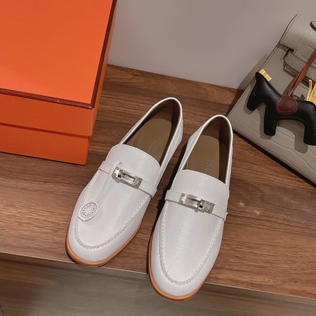 Hermes Kelly buckle loafers