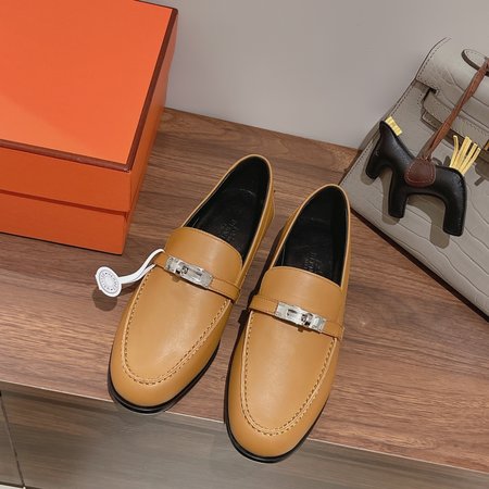 Hermes Kelly buckle loafers