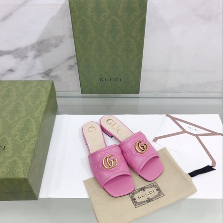Gucci GG Buckle Half Slippers Series