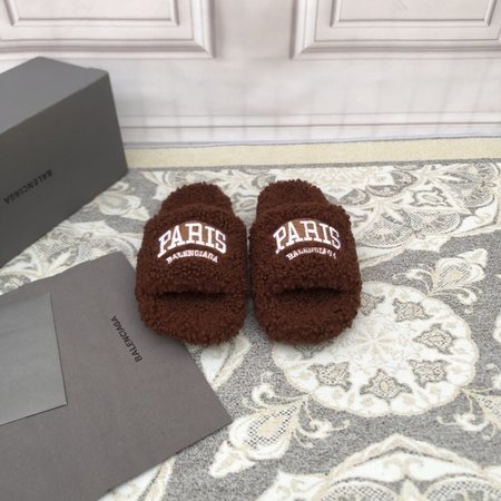 Balenciaga Political Campaign logo embroidered wool mop